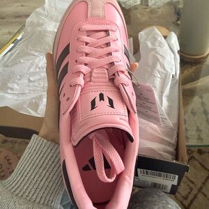 Adidas Pink and Black Samba “Messi” InterMiami FC Shoes